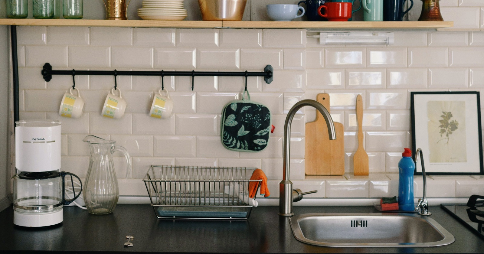 A stylish kitchen sink